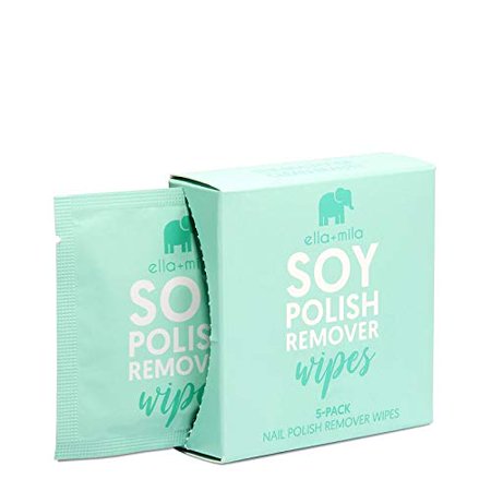 Ella+mila - Soy Nail Polish Remover Wipes - Unscented - 5PK - Bellso
